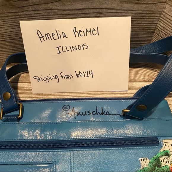 Used in Great Condition Anuschka Amalfi Dawn Large Shopper Purse - Picture 3 of 7